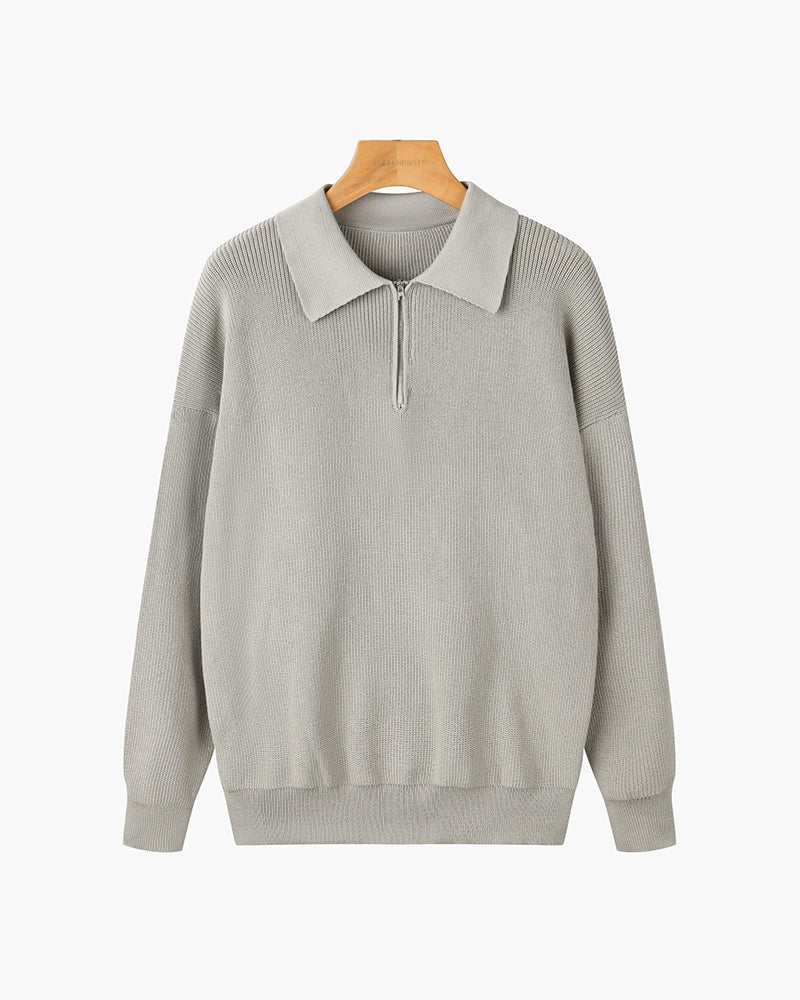 JERSEY CON CREMALLERA PURE ESSENTIALS