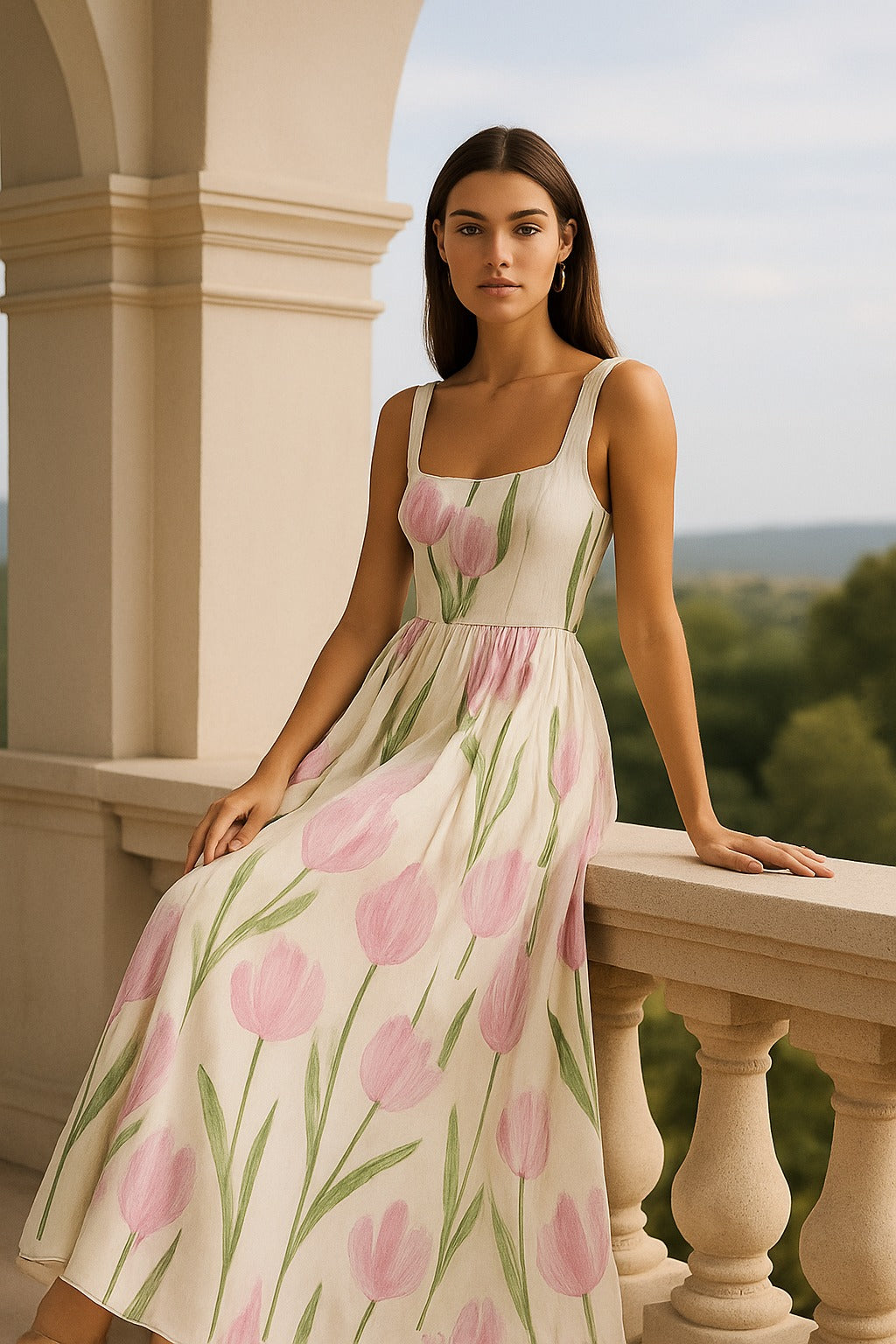 Vestido Floral de gasa Eliana