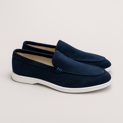 Elegantes mocasines de ante