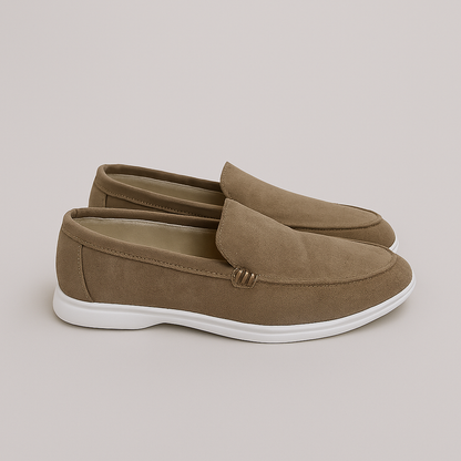 Elegantes mocasines de ante